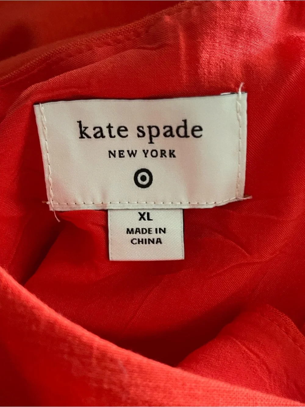 Kate Spade New York Target 🎯 Red Sleeveless Scalloped Hem Dress